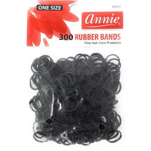 ANNIE 300 RUBBER BANDS BLACK 1/2'' #3147