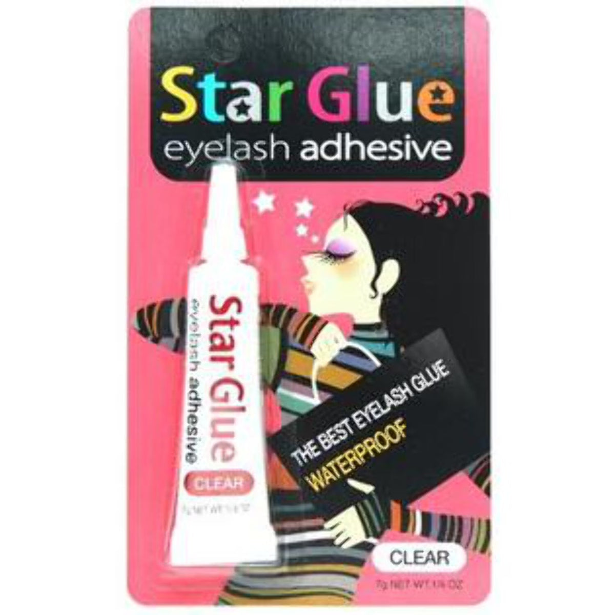 STAR GLUE  EYELASH ADHESIVE CLEAR 1/4 OZ