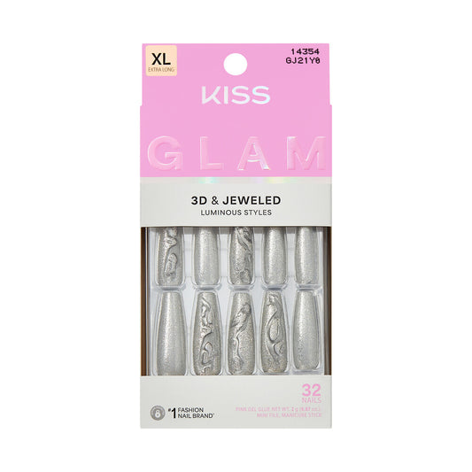 KISS NAIL GLAM 3D & JEWELED GJ21Y0