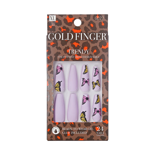 KISS NAIL GOLDEN FINGER TRENDY GD27