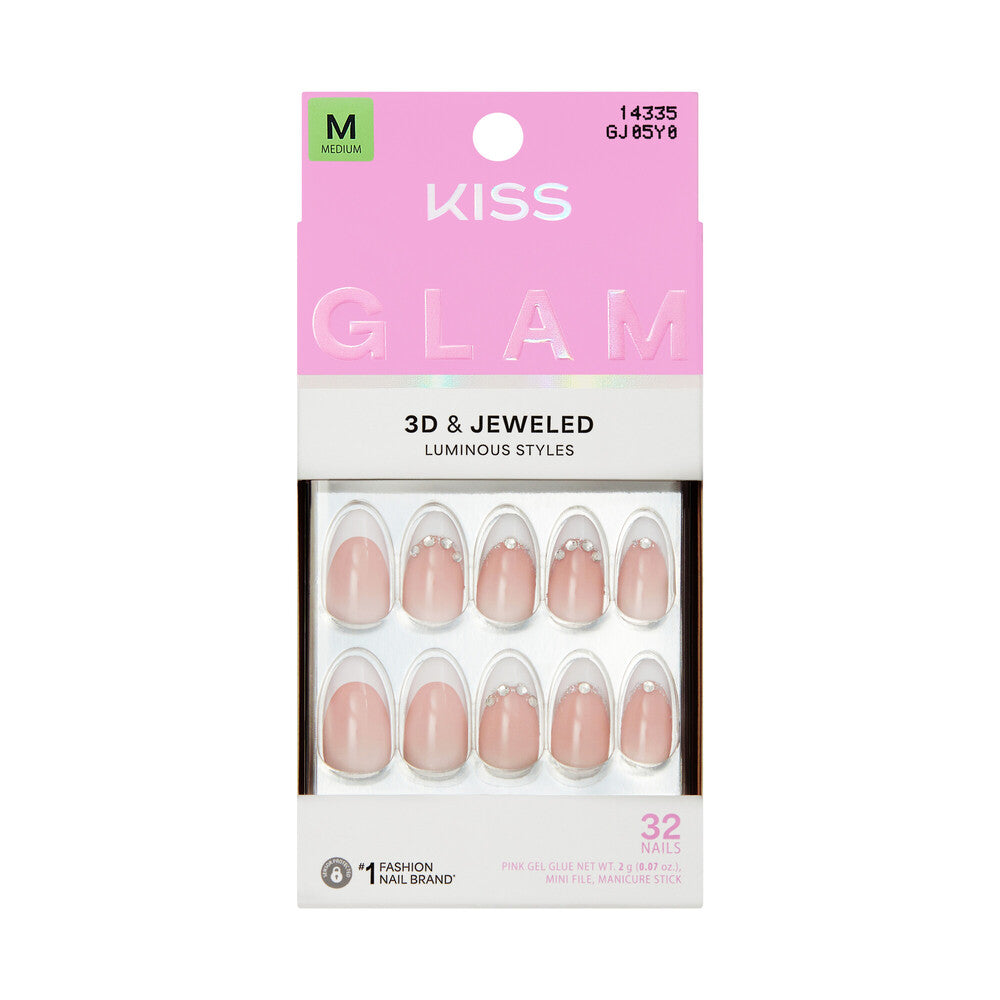 KISS NAIL GLAM 3D & JEWELED GJ05Y0