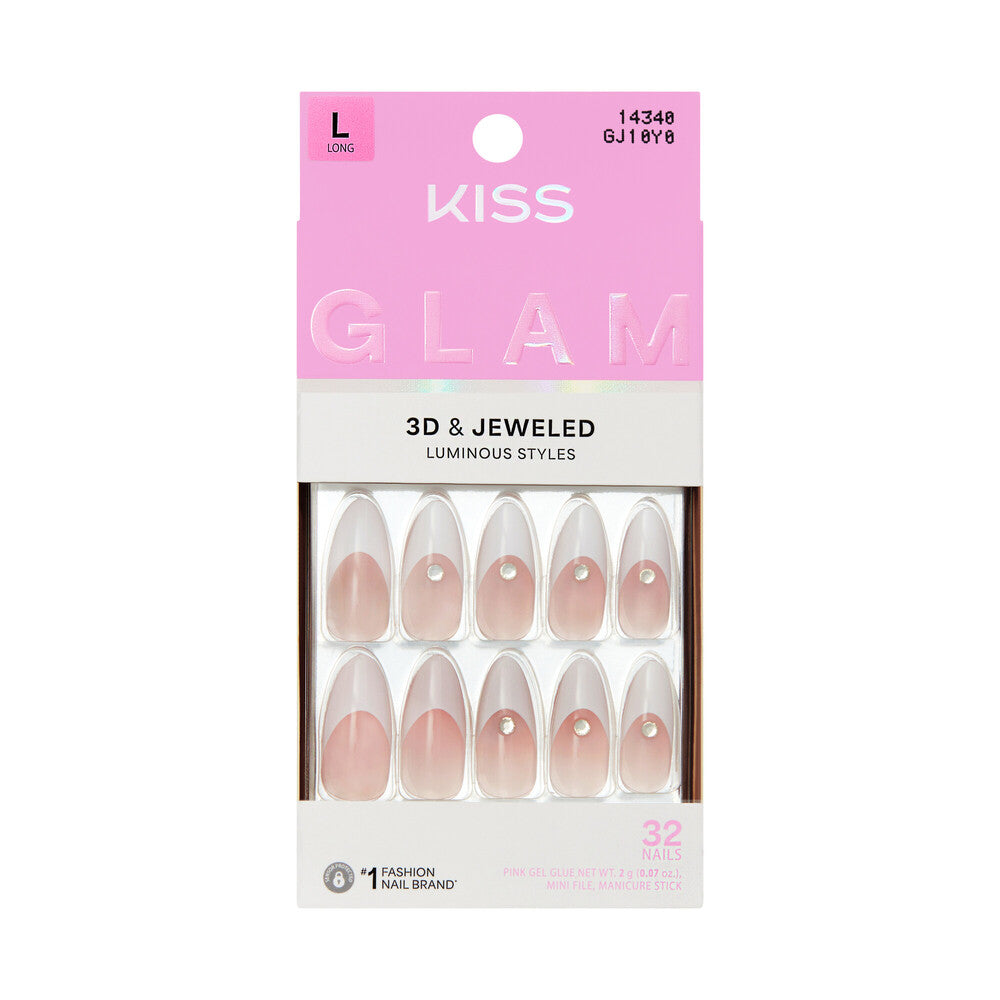KISS NAIL GLAM 3D & JEWELED GJ10Y0