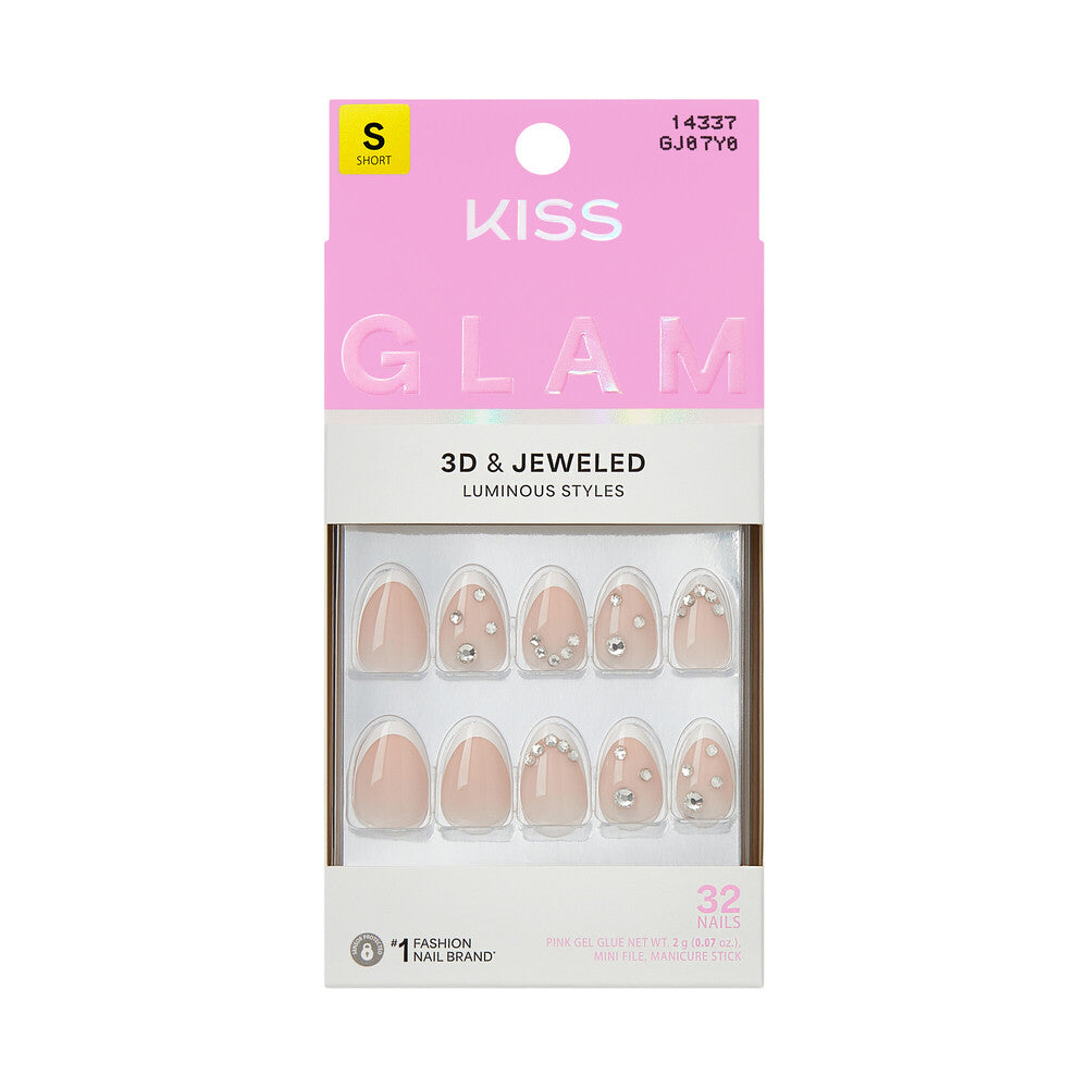 KISS NAIL GLAM 3D & JEWELED GJ07Y0