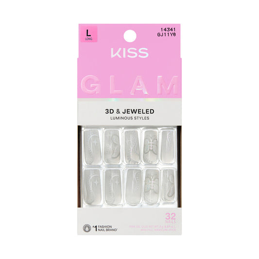 KISS NAIL GLAM 3D & JEWELED GJ11Y0