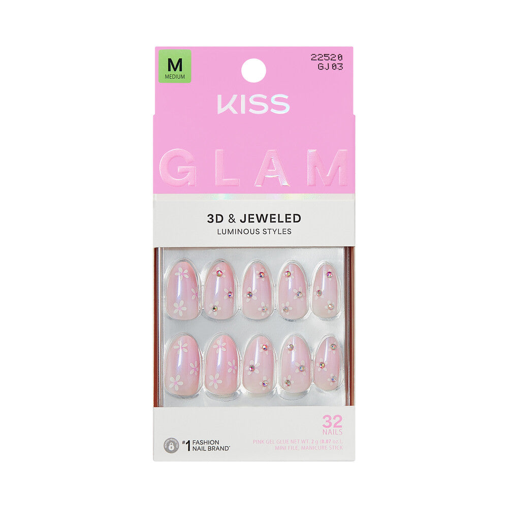KISS NAIL GLAM 3D & JEWELED GJ03