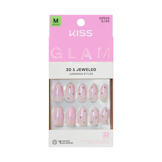 KISS NAIL GLAM 3D & JEWELED GJ03