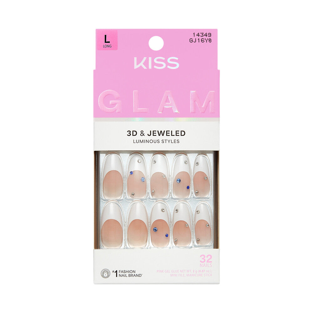 KISS NAIL GLAM 3D & JEWELED GJ16Y0