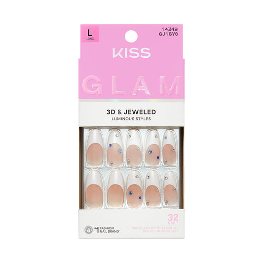 KISS NAIL GLAM 3D & JEWELED GJ16Y0