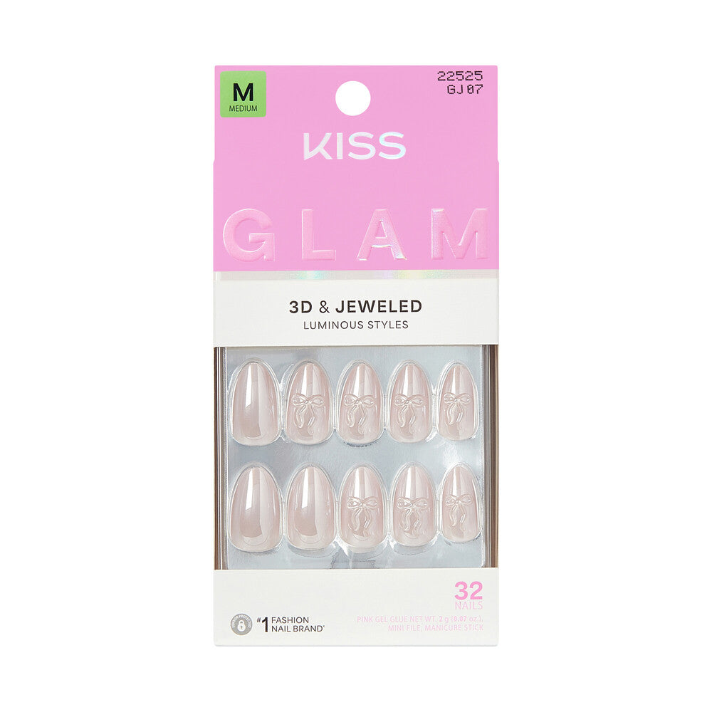 KISS NAIL GLAM 3D & JEWELED GJ07