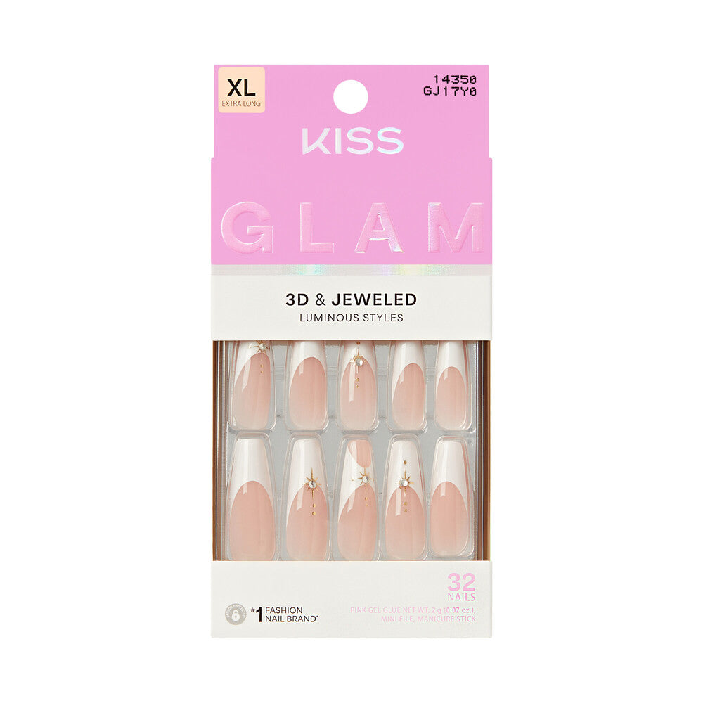 KISS NAIL GLAM 3D & JEWELED GJ17Y0