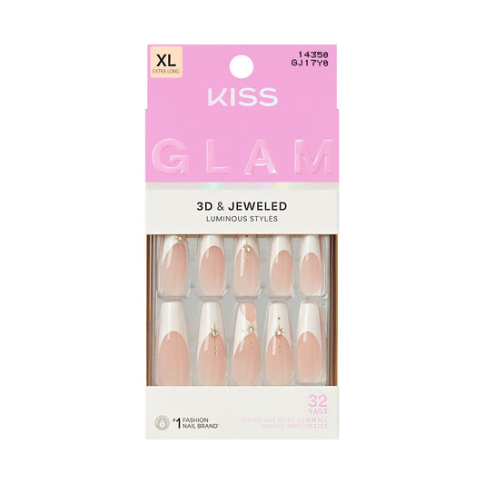 KISS NAIL GLAM 3D & JEWELED GJ17Y0