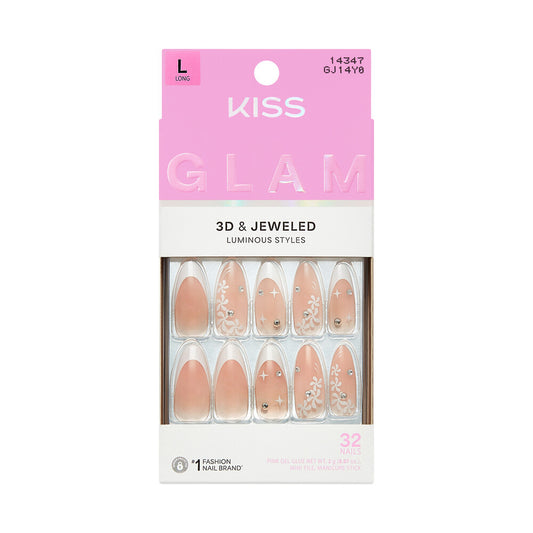 KISS NAIL GLAM 3D & JEWELED GJ14Y0