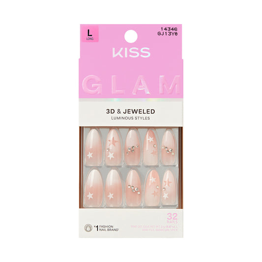 KISS NAIL GLAM 3D & JEWELED GJ13Y0