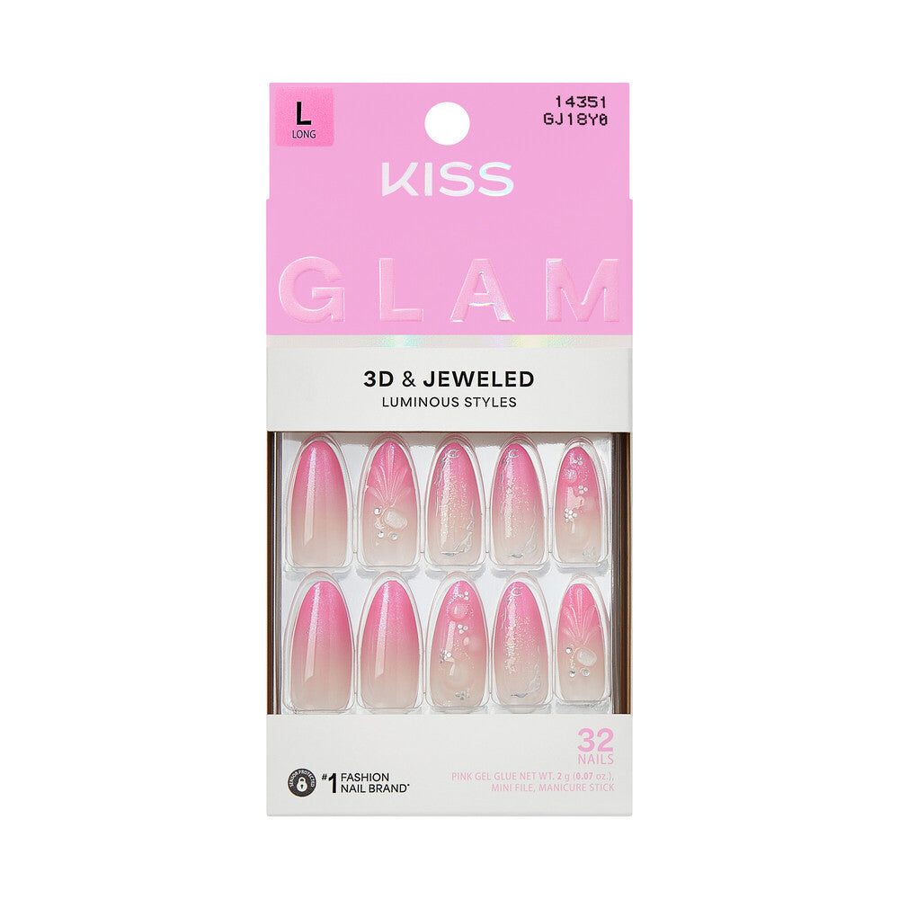 KISS NAIL GLAM 3D & JEWELED GJ18Y0