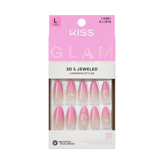 KISS NAIL GLAM 3D & JEWELED GJ18Y0