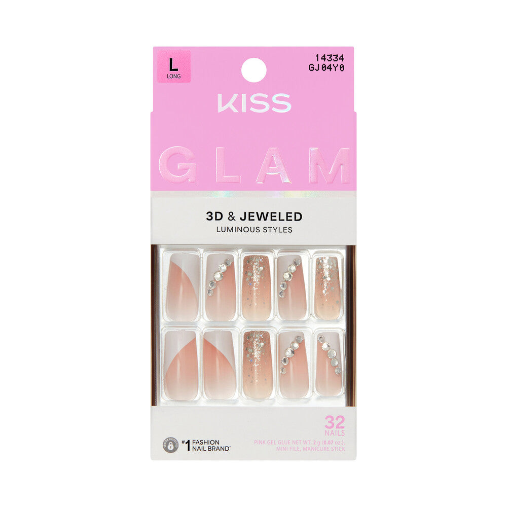KISS NAIL GLAM 3D & JEWELED GJ04Y0
