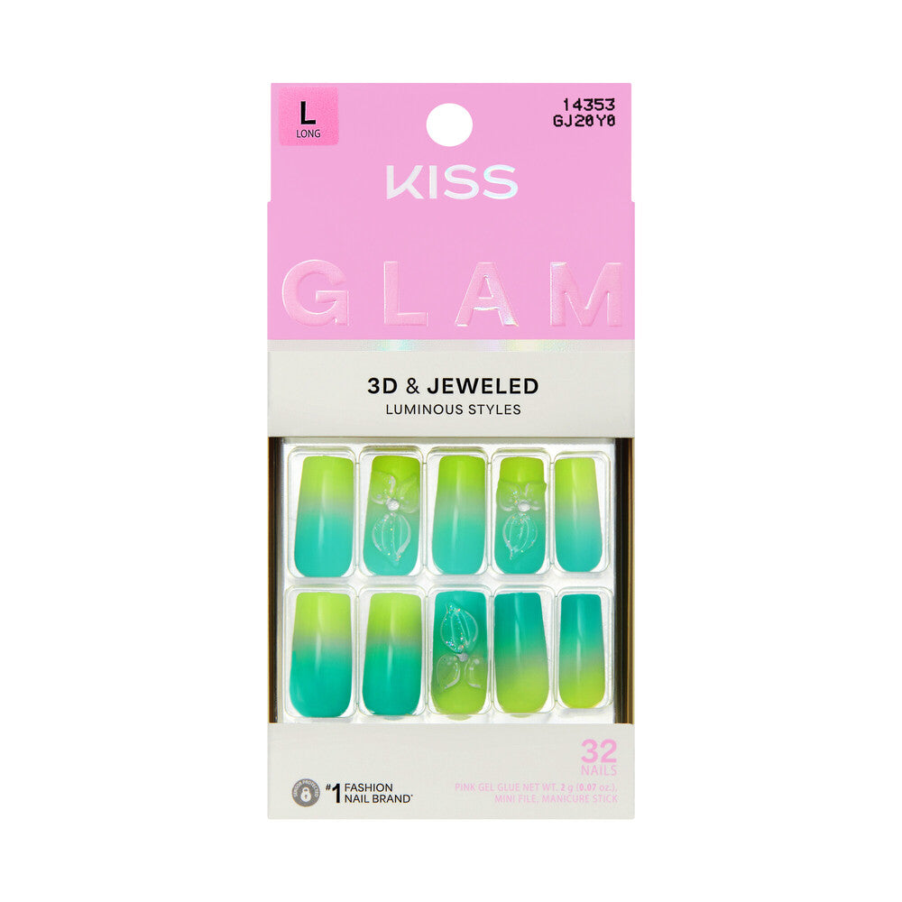 KISS NAIL GLAM 3D & JEWELED GJ20Y0