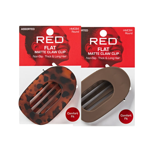 RED BY KISS FLAT MATTE CLAW CLIP HMC84