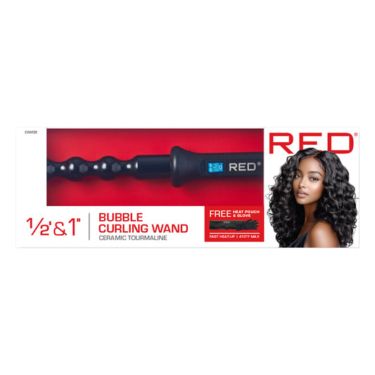 RED BY KISS CIW08 TAPERED CURLING WAND 1/4