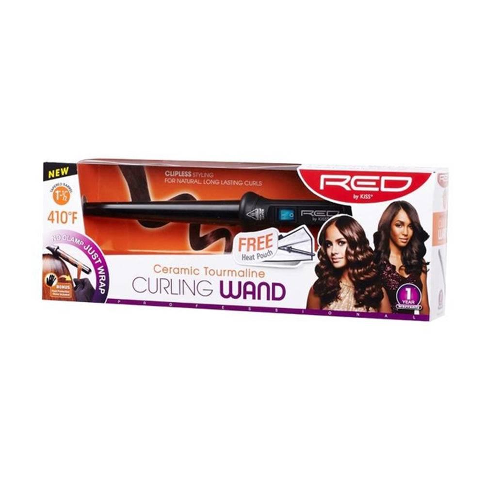 RED BY KISS CIW03 TAPERED CURLING WAND 1/2-1''
