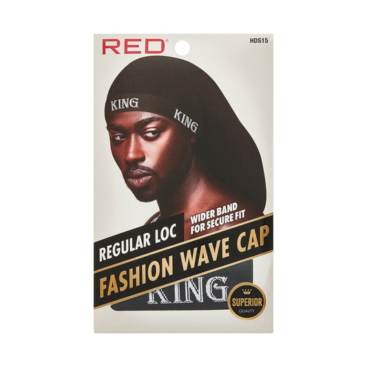 RED BY KISS REGULAR LOC WIDER BAND FOR SECURE FIT FASHION WAVE CAP HDS15