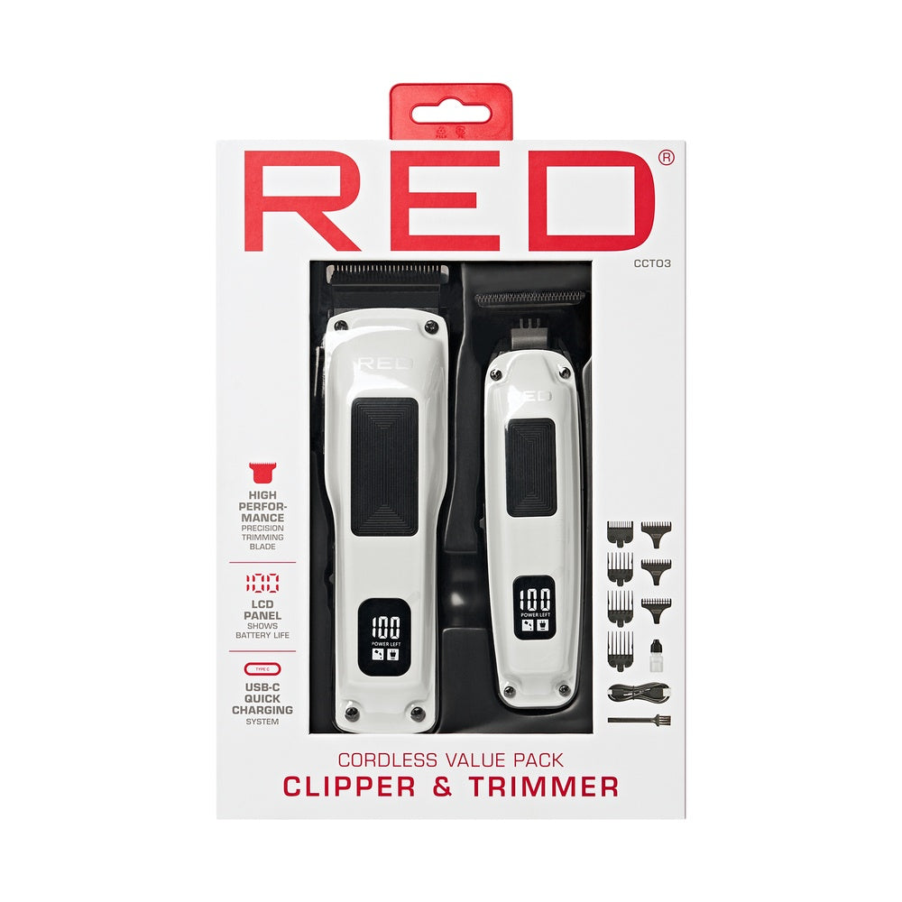 RED BY KISS CORDLESS CLIPPER & TRIMMER CCT03