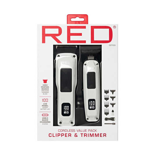 RED BY KISS CORDLESS CLIPPER & TRIMMER CCT03