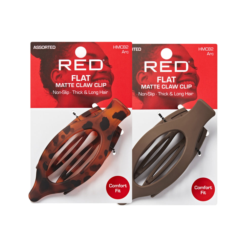 RED BY KISS FLAT MATTE CLAW CLIP HMC82