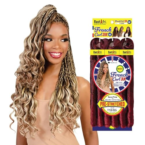 RASTAFRI FRENCH CURL 3X 18'' COLOR T1B/BG