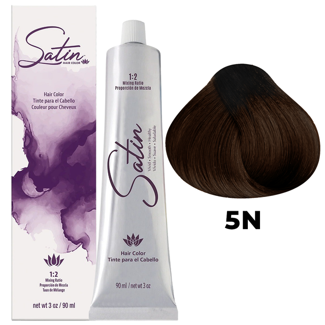 SATIN HAIR COLOR 5N LIGHT BROWN