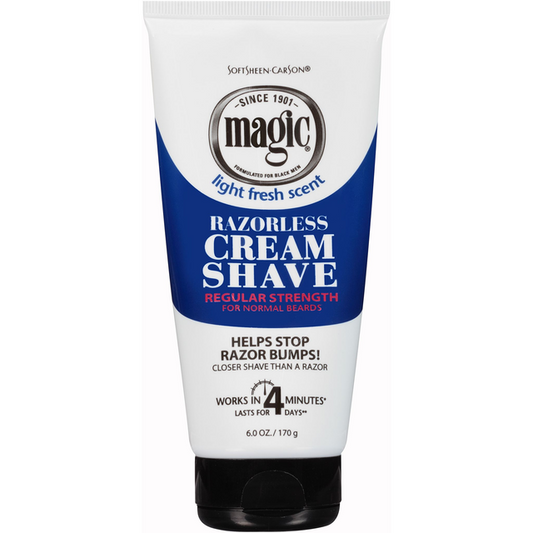 MAGIC CREAM SHAVE REGULAR STRENGTH RAZORLESS 6 OZ