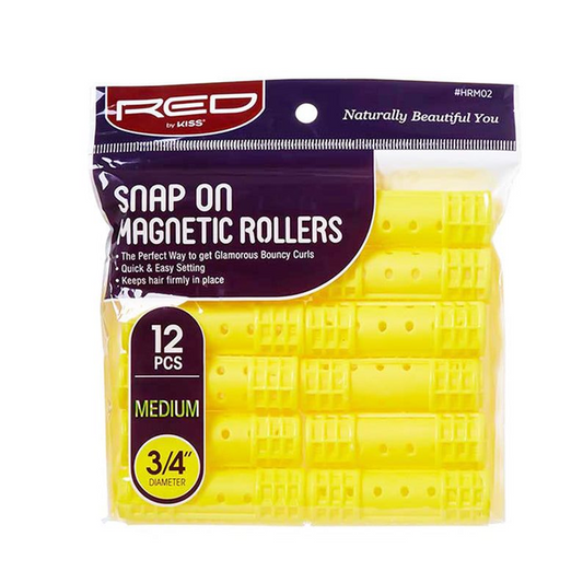 RED BY KISS SNAP ON MAGNETIC ROLLEERS 3/4 HRM02