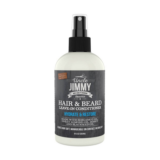 UNCLE JIMMY LEAVE IN CONDITIONER HAIR & BEARD 8FL OZ