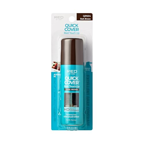 RED BY KISS QUICK COVER QRS04 DARK BROWN