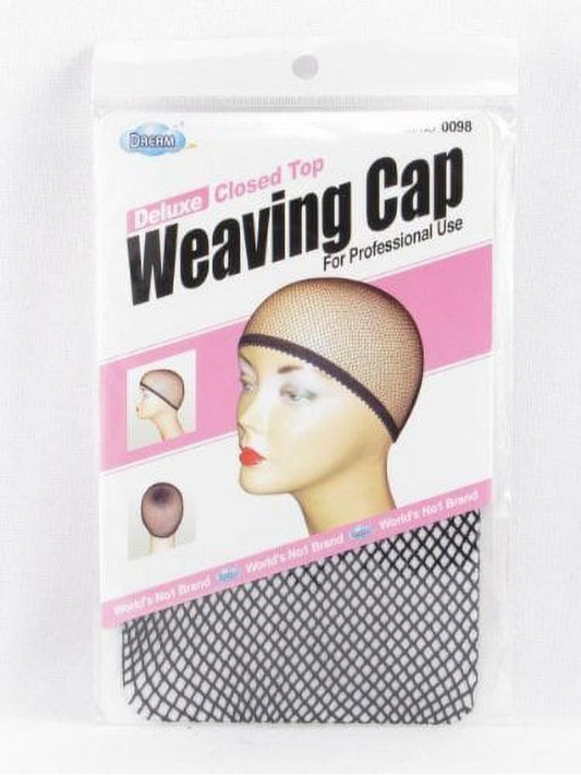 DREAM WORLD CLOSED TOP DELUXE WEAVING CAP BLK