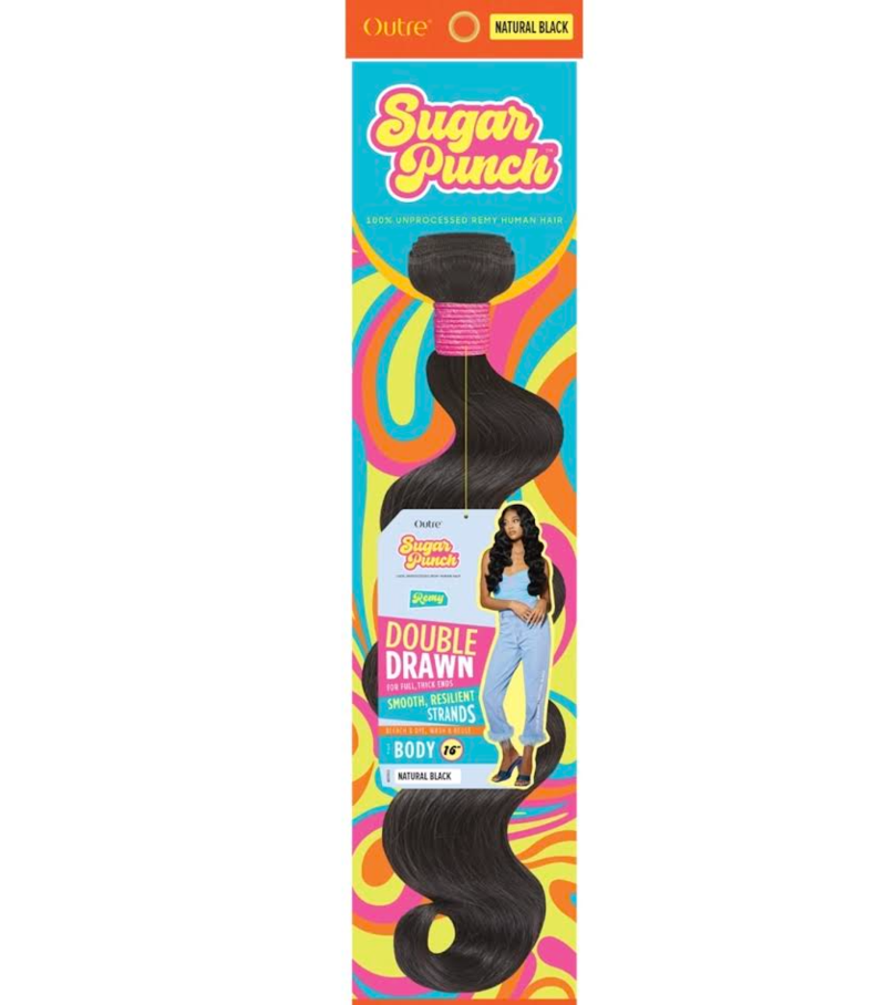 OUTRE SUGAR PUNCH HUMAN HAIR BODY 20'' NATURAL BLACK
