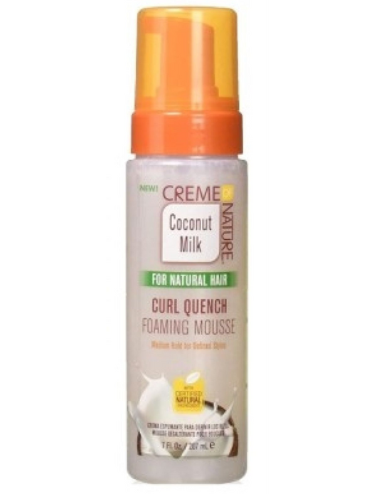 CREME OF NATURE COCONUT MILK FOAMING MOUSSE 7FL OZ