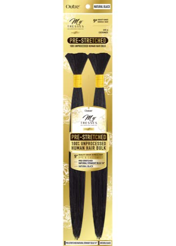 OUTRE GOLD LABLE NATURAL STRAIGHT BULK14" NAT.BLACK