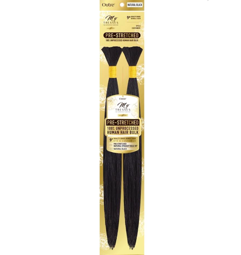 OUTRE GOLD LABLE NATURAL STRAIGHT BULK 18" NAT.BLACK