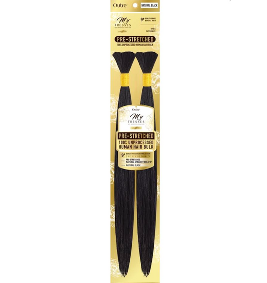 OUTRE GOLD LABLE NATURAL STRAIGHT BULK 18" NAT.BLACK