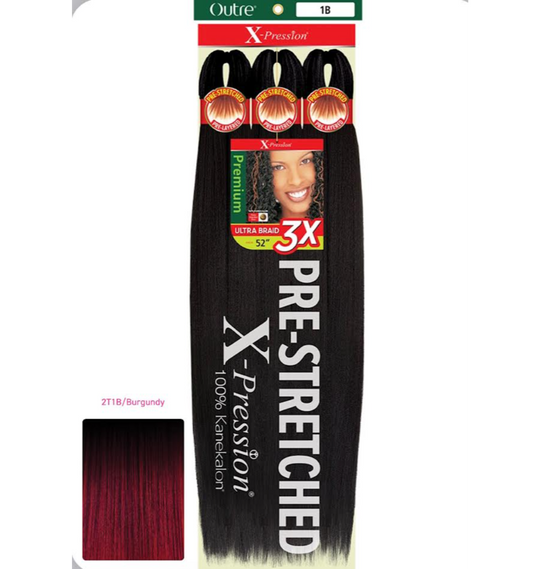 OUTRE X PRESSION PRE STRETCHED BRAID 52'' 3X 2T1B/BU