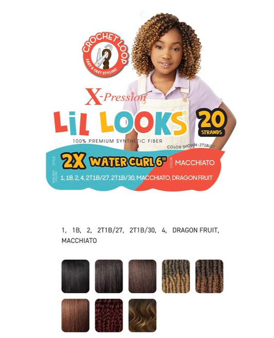 XPRESSION LIL LOOKS WATER CURL COLOR 1