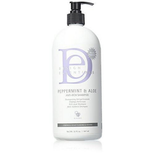DESIGN ESSENTIALS 32FL OZ PEPPERMINT & ALOE ANTI ITCH SHAMPOO