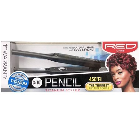 RED BY KISS TITANIUM STYLER FLAT IRON PENCIL 3/10 FITSO30