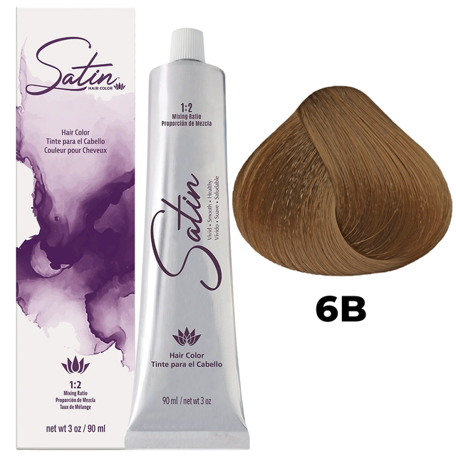 SATIN HAIR COLOR 6B DARK BEIGE BLONDE