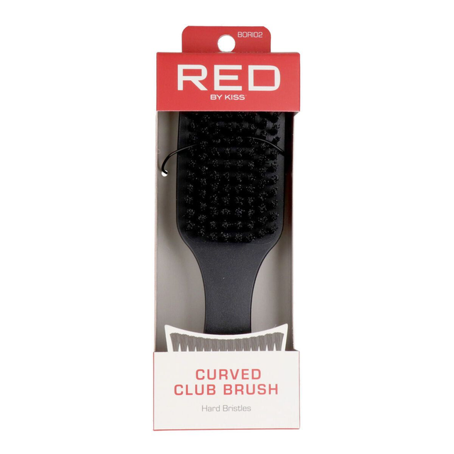 RED BY KISS CURVED CLUB BRUSH BORI02