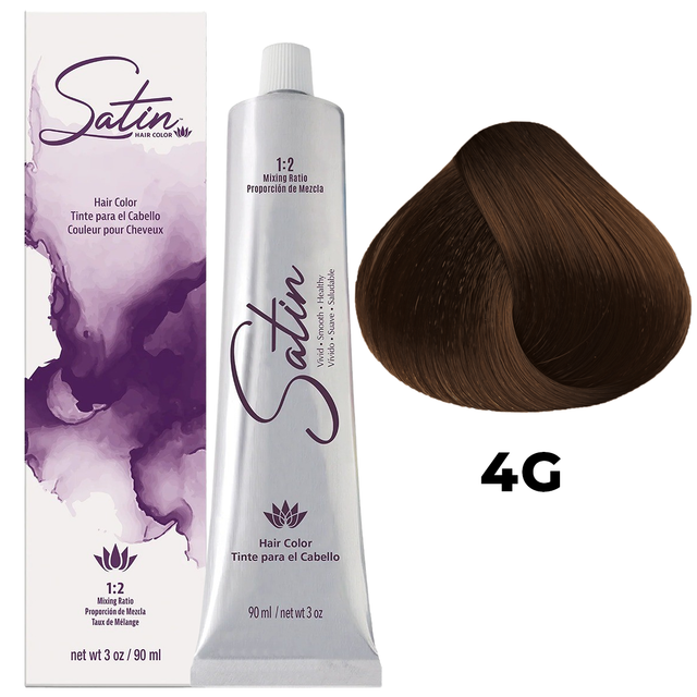 SATIN HAIR COLOR 4G GOLDEN BROWN