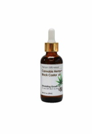 BY NATURES CANNABIS HEMP BLACK CASTOR OIL 2FL OZ