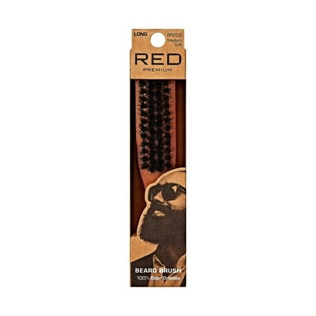 RED BY KISS BEARD BRUSH LONG BR202