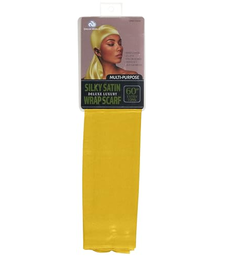 DREAM WORLD SILKY SATIN WRAP SCARF DRE110GD